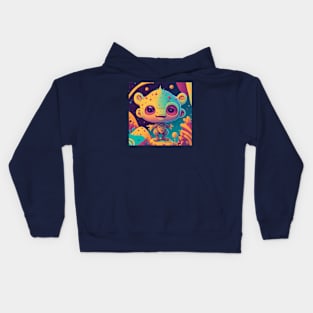 Colorful little Alien I - The little Alien Collection Kids Hoodie